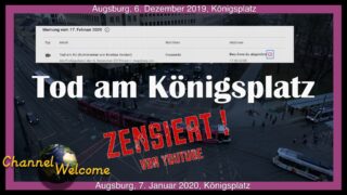 Tod am Königsplatz in Augsburg